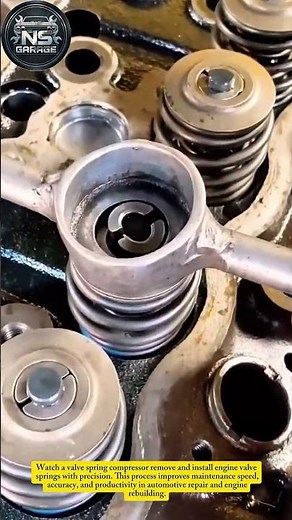 Valve Spring Removal Tool in Action | Engine Head Precision Maintenance#mechanic #tools #usa
