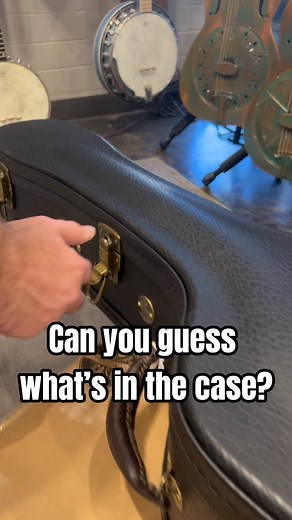 Can you name what’s in this case? Hint: we did a live unboxing on today’s livestream😉 #guitar #acousticguitar #whatsinthecase #guitarunboxing #newguitar | The Acoustic Shoppe