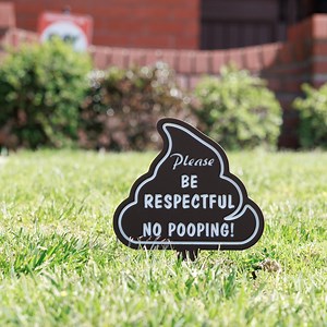 No Pooping Dog Sign – Funny Poop Emoji, Recycled Plastic Yard Art - Etsy UK