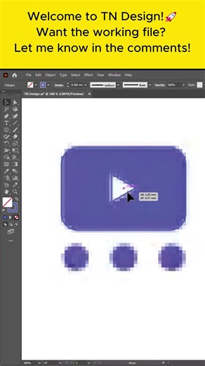 Adobe illustrator 2026 - Perfect Video Icon Vectorization ▶️ #tndesign89 #shorts