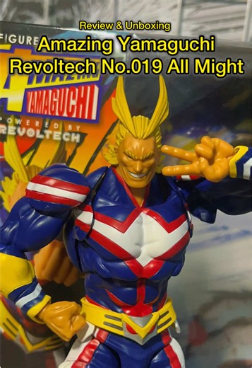 Review & Unboxing Amazing Yamaguchi Revoltech No.019 All Might!! 👊🏻💛 #allmight #myheroacademia #myheroacademiaedit #revoltech