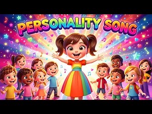 Personality Song for Kids 🎵 | Learn Personality Adjectives in English (Happy, Kind, Brave)