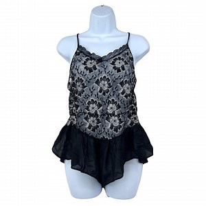 Vintage 80s Teddy Lace Negligee Lingerie - Etsy