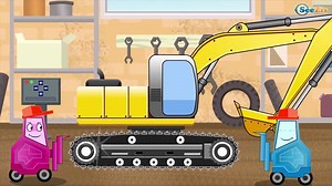 Diggers Cartoons - The Excavator - Construction Trucks Video for children - Kids Cartoons – Видео Dailymotion