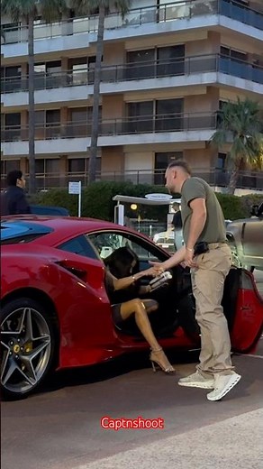FERRARI QUEEN REKA ARRIVES IN HER F8 TRIBUTO #monaco #supercars #shorts #viral #trending