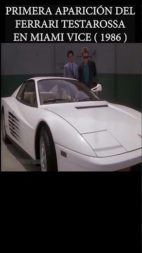 😀​The Testarossa is delivered to Crocket (Miami Vice, 1986)🥰