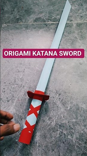 Japanese Origami Katana Sword Fold Tutorial