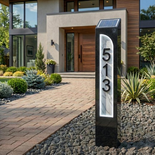 Custom Led Street Number Sign, Illuminated Address Plaque, Outdoor Signs, Personalized House Numbers Sign - Etsy