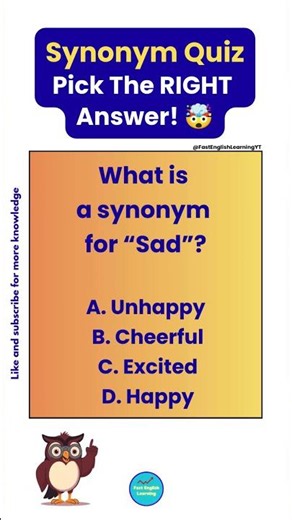 🤯 Can You Pick the RIGHT Synonym? (99% Fail!) 😱