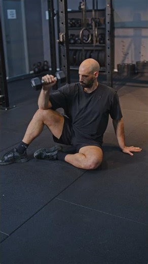 Seated DB shoulder external rotation