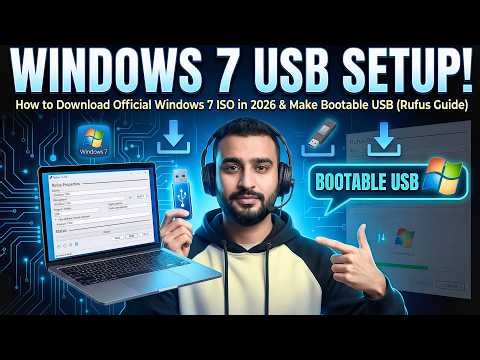 How to Download Official Windows 7 ISO in 2026 & Make Bootable USB Rufus Guide