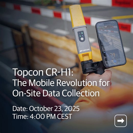 See high-precision reality capture in action! Join our free webinar on the new Topcon CR-H1 handheld solution. Learn how to: 🔷 Integrate RTK GNSS with mobile workflows 🔷 Capture & analyze infrastructure data 🔷 Apply mobile reality capture in real projects 📅 Thursday, October 23, 2025 ⏰ 7 a.m. PDT | 10 a.m. ET | 3 p.m. GMT | 4 p.m. CET Sign up now and be part of the next wave in field data: https://ow.ly/CQ9Z50X9WFo #SincePrecisionExists #RealityCapture #GNSS #Surveying | Topcon Positioning S