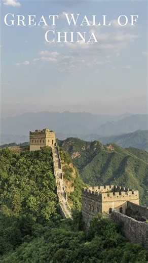 The Great Wall of China: Built Across Mountains! 🇨🇳 #shorts