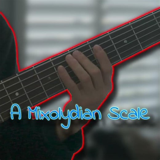 A Mixolydian Scale #bass #scales #musictheory
