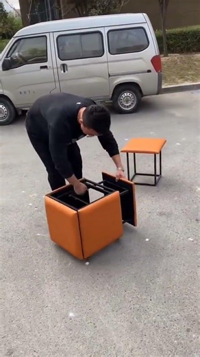 Stacking many chairs into one smart setup makes carrying easier saves space and moves anywhere fast