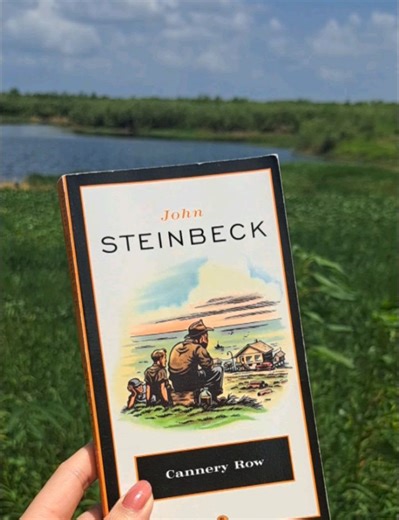 Abigail on Instagram: "Cannery Row (1945) John Steinbeck Set at the end of the Great depression in Monterey, California, the story follows the people on Cannery Row, a street where a sardine cannery was located at that time. The events are quite simple and portray the characters' daily lives and their relationships. Doc, a marine scientist, is the main character, and it seems he likes living in isolation in his lab. He reads and listen to classical music, and he doesn't show his feelings, but th