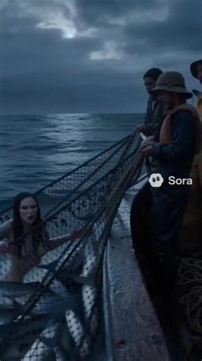 1.1K views · 17 reactions | Watch as a scary mermaid is caught in a fishermen’s net! She struggles violently, with glowing eyes and a dark shimmering tail, trying to escape. Realistic, cinematic, and slightly terrifying ocean scene!" #ScaryMermaid #MermaidHorror #OceanThriller #CinematicShorts #ViralVideo #shorts #viral #reels | LEO | Facebook