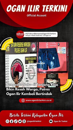 Satuan Reserse Nark0ba Polres Ogan Ilir, kembali menunjukkan komitmennya dalam memberantas peredaran gelap nark0tika. Seorang pria berinisial MT, 38 tahun, berhasil diamankan atas dugaan sebagai pengedar nark0tika jenis sa6u di wilayah Kecamatan Tanjung Raja, Kabupaten Ogan Ilir. Pengungkapan ka5us tersebut dilakukan oleh Unit 2 Sat Res Nark0ba Polres Ogan Ilir pada Senin, 5 Januari 2025, sekitar pukul 16.30 WIB, di Jalan Kopral Hanafiah Dusun 5 RT 10, Kelurahan Tanjung Raja Selatan. #oganilirte