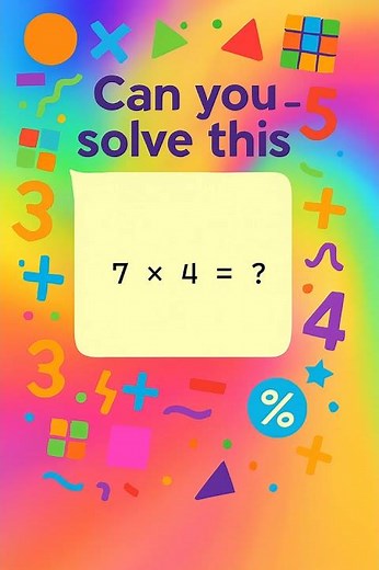 Missing Number Multiplication Challenge! 7 x 4 = ?