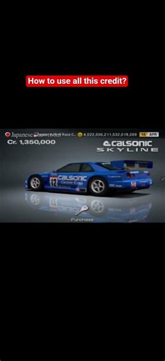 Gran turismo 4. Too much GT Money! #credit #racing #spending #gaming #gamingshort