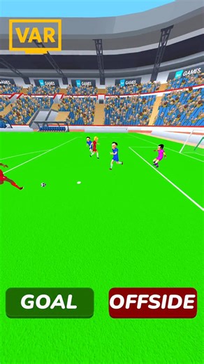 Football Referee Simulator 3D on Instagram: "🖥️⚽ THE VAR DECISION IS YOURS! ⚽🖥️ The referee is waiting to blow the whistle… It’s a critical moment, the crowd is on their feet! 🔥 Do you think this position is GOAL or OFFSIDE? 📲 Download on Google Play & App Store! #RefereeSimulator #Football #footballsimulator #referee #madfut #fc #uefa #champion #goal #star #super"