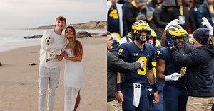 IN PHOTOS: Michigan crew rejoices as J.J. McCarthy gets engaged to ladylove Katya Kuropas 2 weeks after bagging natty championship