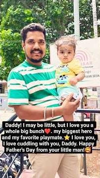 "You're the best dad ever. I can't wait to grow up to be just like you."❤️🥰⭐