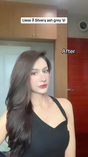 Liese Silvery Ash Grey: Hair Color Transformation