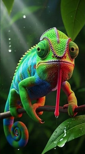 Color-Changing Chameleon in Ultra-Realistic 3D 🦎✨ Mesmerizing #Chameleon #ColorChangingChameleon