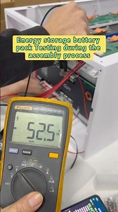 Energy storage battery pack Testing during theassembly process#factory #batterypack #lithiumbattery
