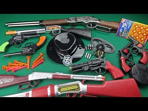 Western Cowboy Toy Guns Toys !! Realistic Winchester Rifles and Sheriff Pistols