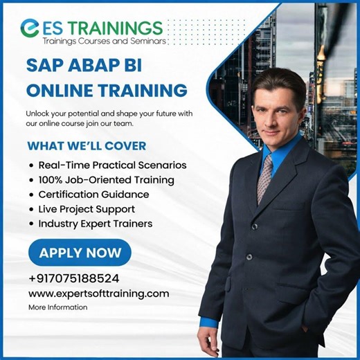 🚀 SAP ABAP BI Online Training – Start Your SAP Career!#expertsofttraining