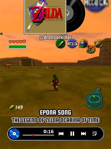 Epona Song - The Legend of Zelda Ocarina of Time #thelegendofzelda #ocarinaoftime #soundtrack #ost #gamemusic