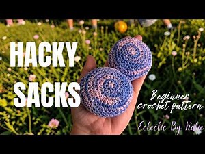 HACKY SACK FREE CROCHET PATTERN FOOTBAG FOR BEGINNERS