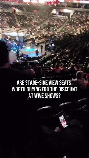 Are stage side view tickets worth the discount at WWE Raw and Smackdown/ PLEs? #WWE #WWERaw #Smackdown #aviewfrommyseat #TikTokCreatorSearchInsightsIncentive