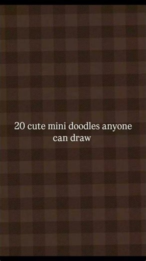 20 cute mini doodles anyone can draw #shorts #doodle