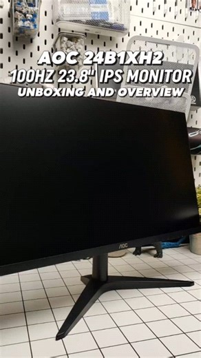AOC 24B1XH2 23.8 IPS 100HZ Gaming Monitor. Unboxing and Overview #reels #gaming #easypc #aoc | EASY PC