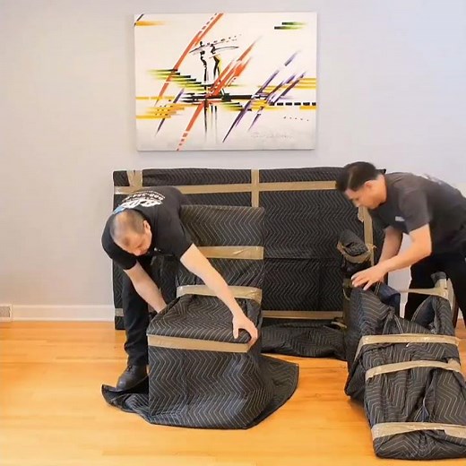 Elite way packing your dining room set for a move #movingcompany #packersandmoverspacking