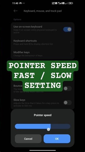 Android Me Mouse Pointer Speed Kaise Change Kare | Fast/Slow Setting #battery #techtips #android