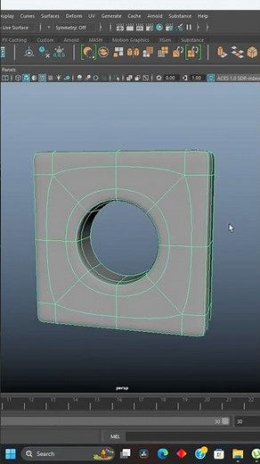 Best ways to make circles in Maya #3dmodeling #topology