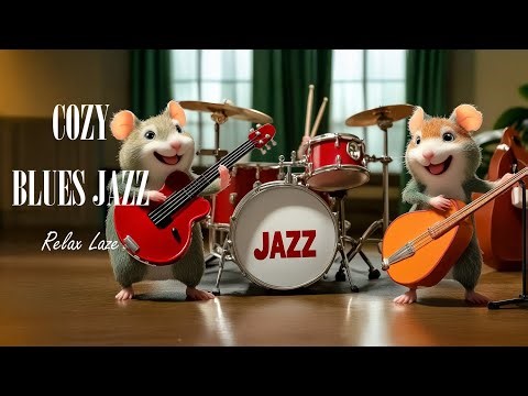 🎷🐹🎷Jazzy Hamsters & Their Feline Fans - Blues Jazz Music for Study, Work & Relaxation 4K #jazz