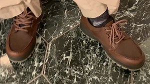 Watch Ecco Men's Track II Low GORE-TEX Waterproof Outdoor Hiking Shoe on Amazon Live