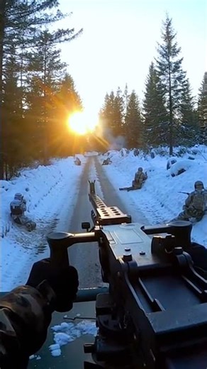 Suppressing Fire! Heavy Machine Gun Action in the Snow!