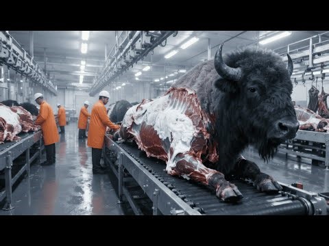Inside the Bison Hide Processing Plant – From Wild Plains to High-End Fashion