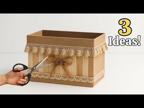 Transforming Cardboard, Old Jean & Popsicle Sticks 😍♻️3 GENIUS Recycling Idea That Will Amaze You!