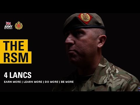 The RSM - 4th Battalion The Duke of Lancaster's Regiment, British Army Reserve