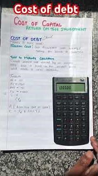 How calculate the Yield to maturity | Cost of Debt | Finance