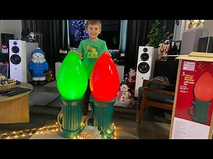 Unboxing 3ft LED Light Bulb Lights from Home Depot 💡 #christmas #homedepot
