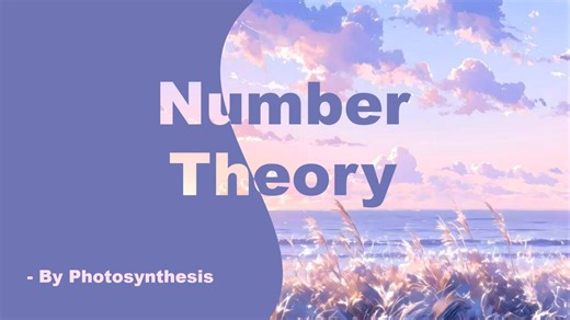 【MATH】Number Theory