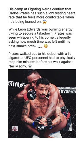 CARLOS PRATES SMOKING CIGARETTES MID-FIGHT?! 🚬